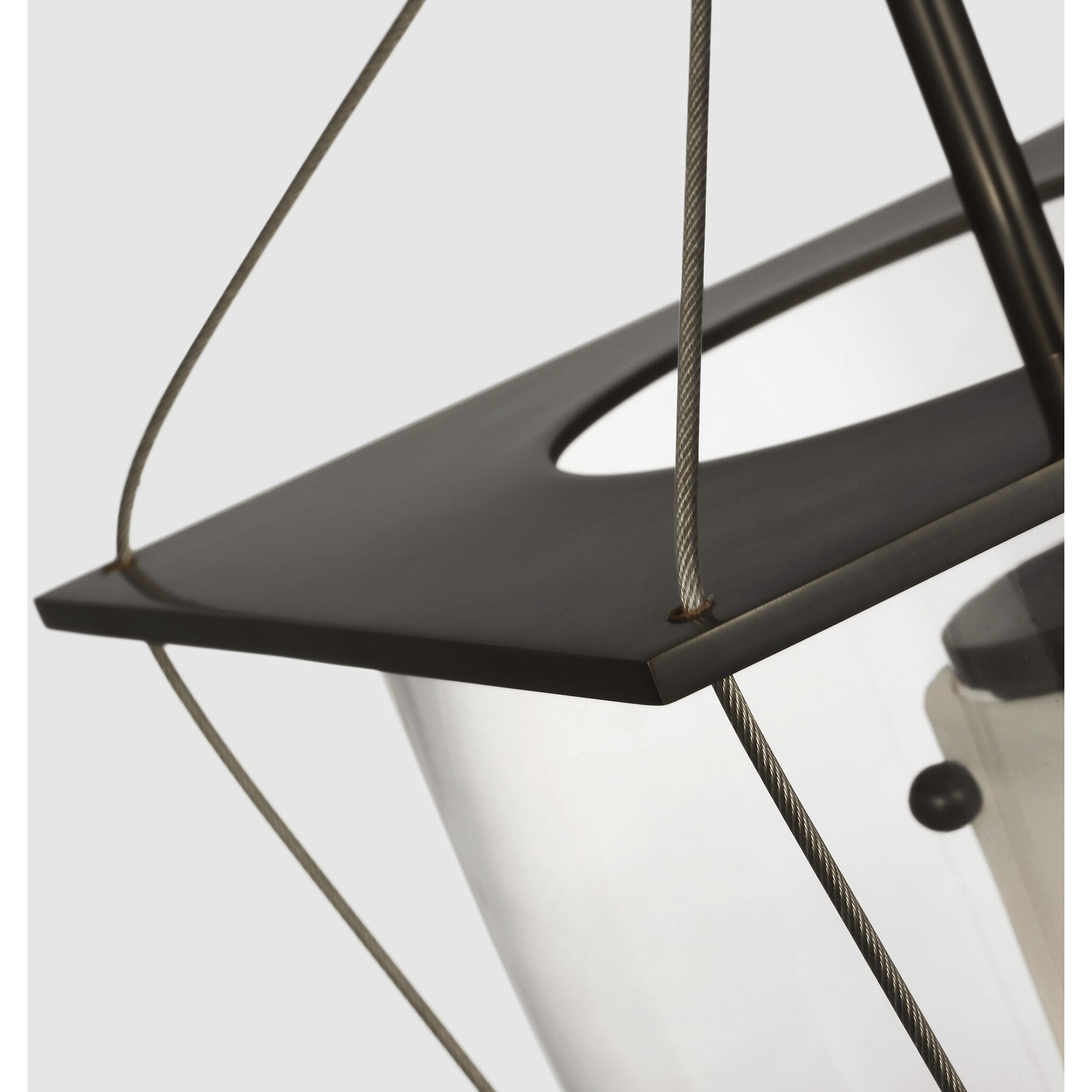 Ray Booth Ovalle LED 8.75 inch Bronze Lantern Pendant Ceiling Light