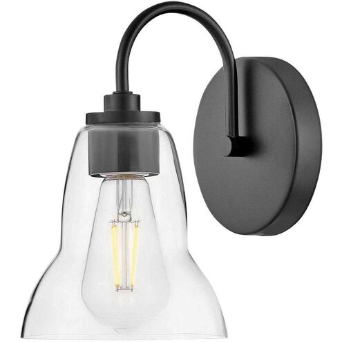 Vera LED 8 inch Black Bath Light Wall Light