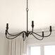 Annabelle LED 30 inch Matte Black Chandelier Ceiling Light