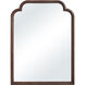 Octavian 40 X 30 inch Walnut Wall Mirror