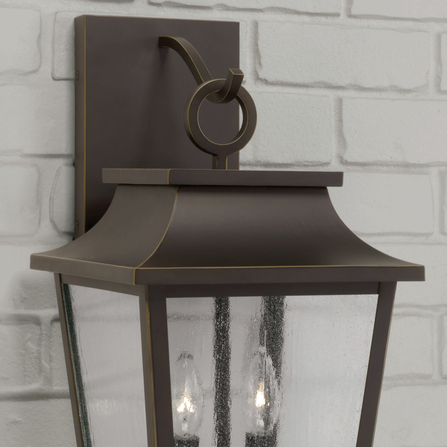 Chandler 2 Light 20 inch Oiled Bronze Outdoor Wall Lantern