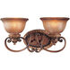 Illuminati 2 Light 18.75 inch Illuminati Bronze Bath Light Wall Light