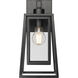 Denzell 1 Light 13.5 inch Powder Coated Black Outdoor Wall Sconce