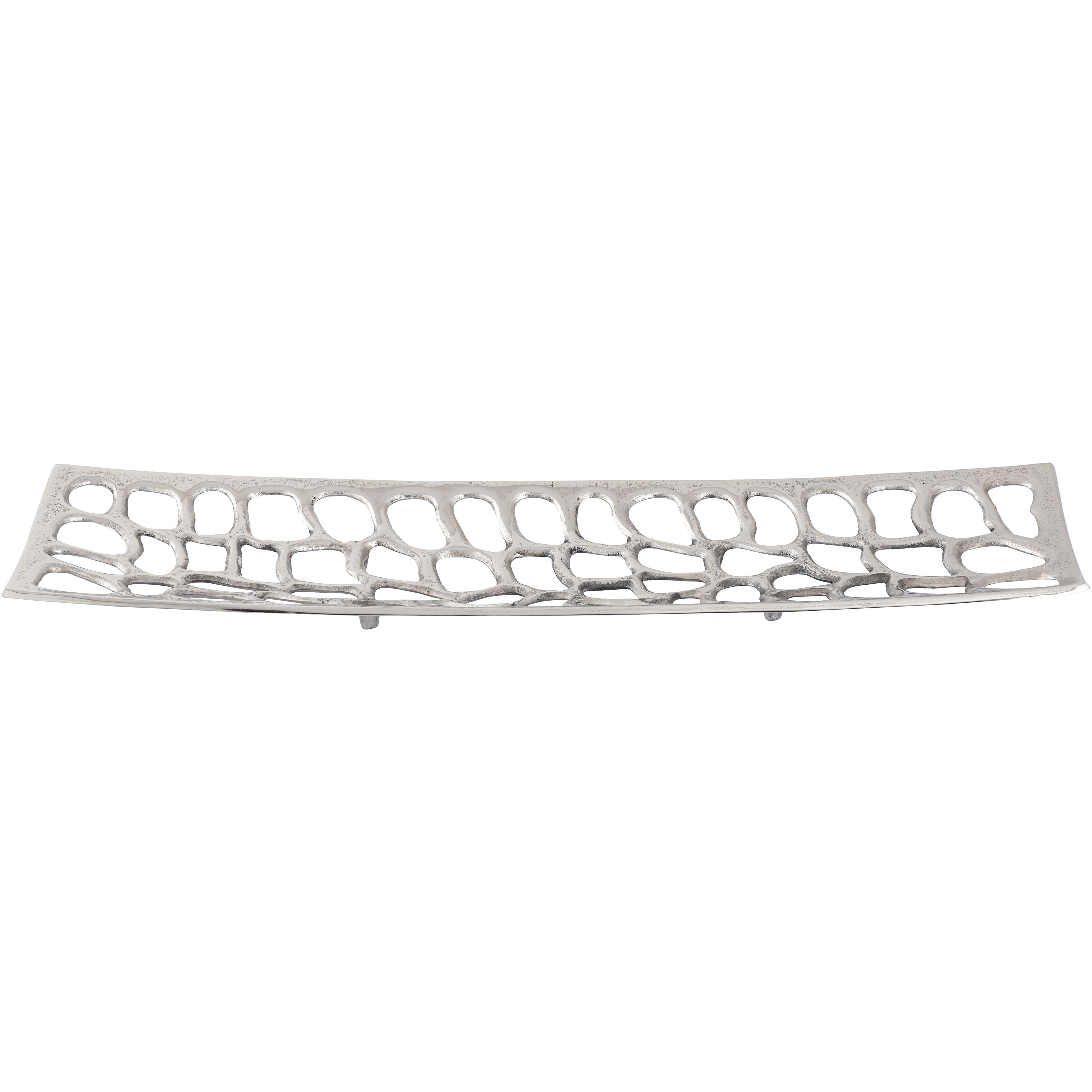 Maro Polished Nickel Tray, Set of 2