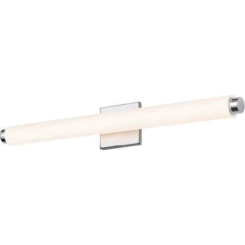 Tubo Slim LED 24 inch Polished Chrome Bath Bar Wall Light with Drum Trim