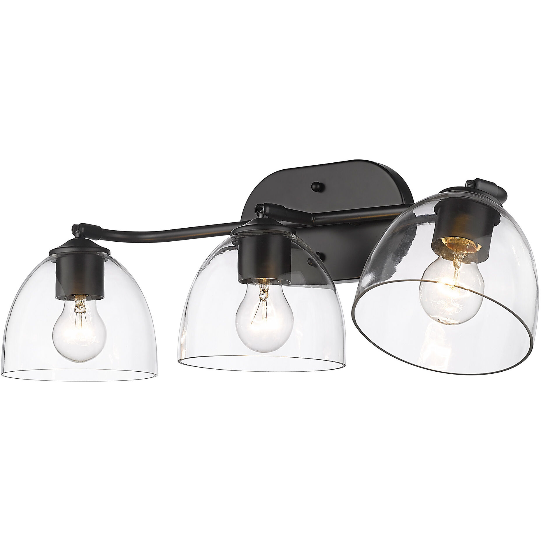 Roxie Vanity Wall Light in Matte Black