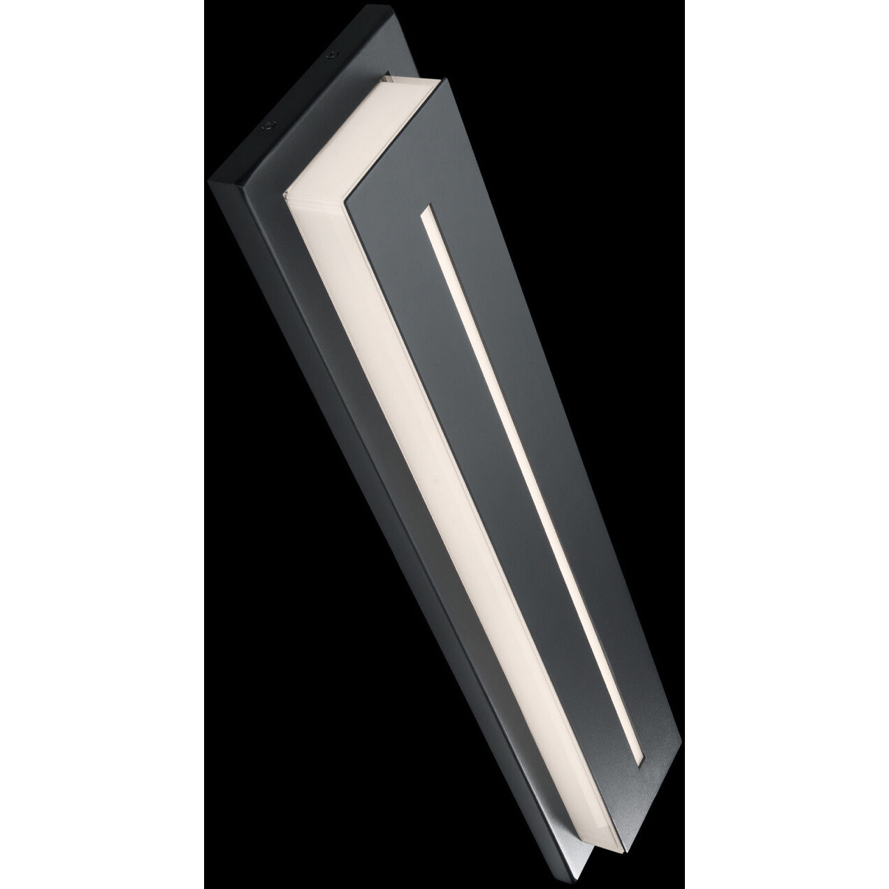 Midnight 1 Light 16 inch Black Outdoor Wall Light in 4000K, 16in.