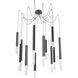 Axis XL LED 11 inch Matte Black Swag Multi-Pendant Ceiling Light