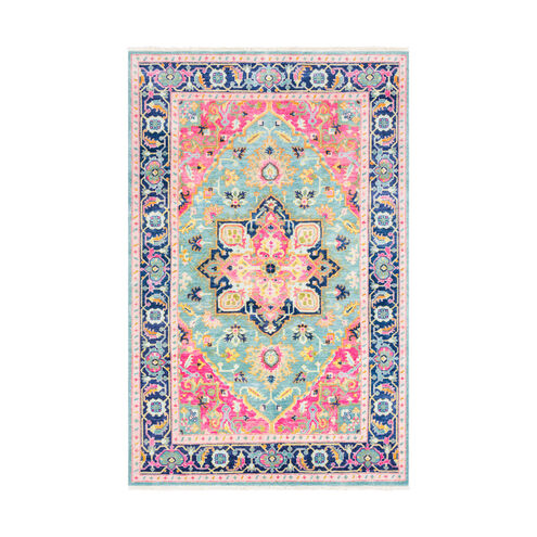 Kinsey 36 X 24 inch Teal Rug, Rectangle