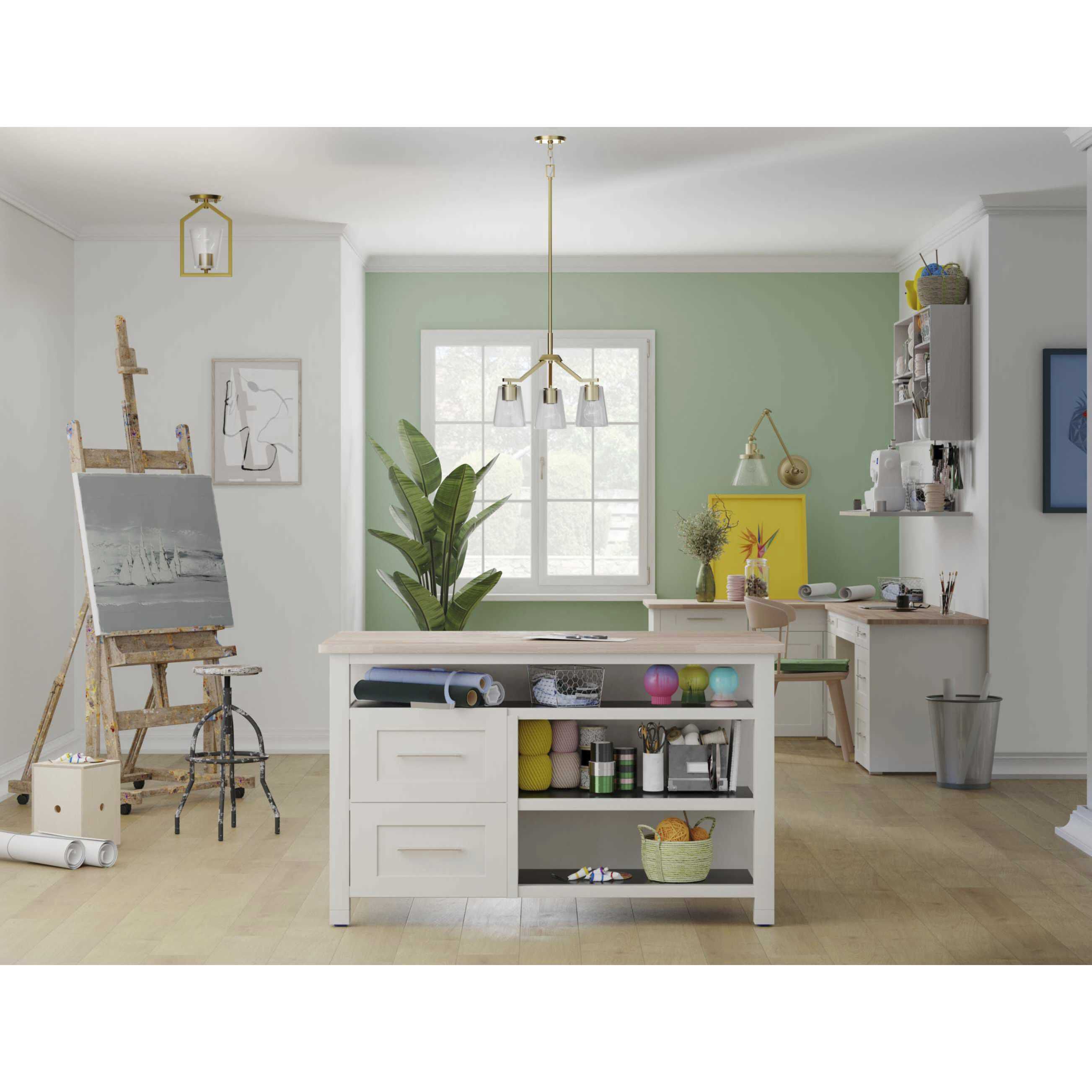 Hinton 18 inch 60.00 watt Vintage Brass Swing Arm Wall Light