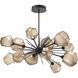 Gem LED 48.3 inch Matte Black Linear Pendant Ceiling Light in 3000K LED, Bronze, Oval Starburst