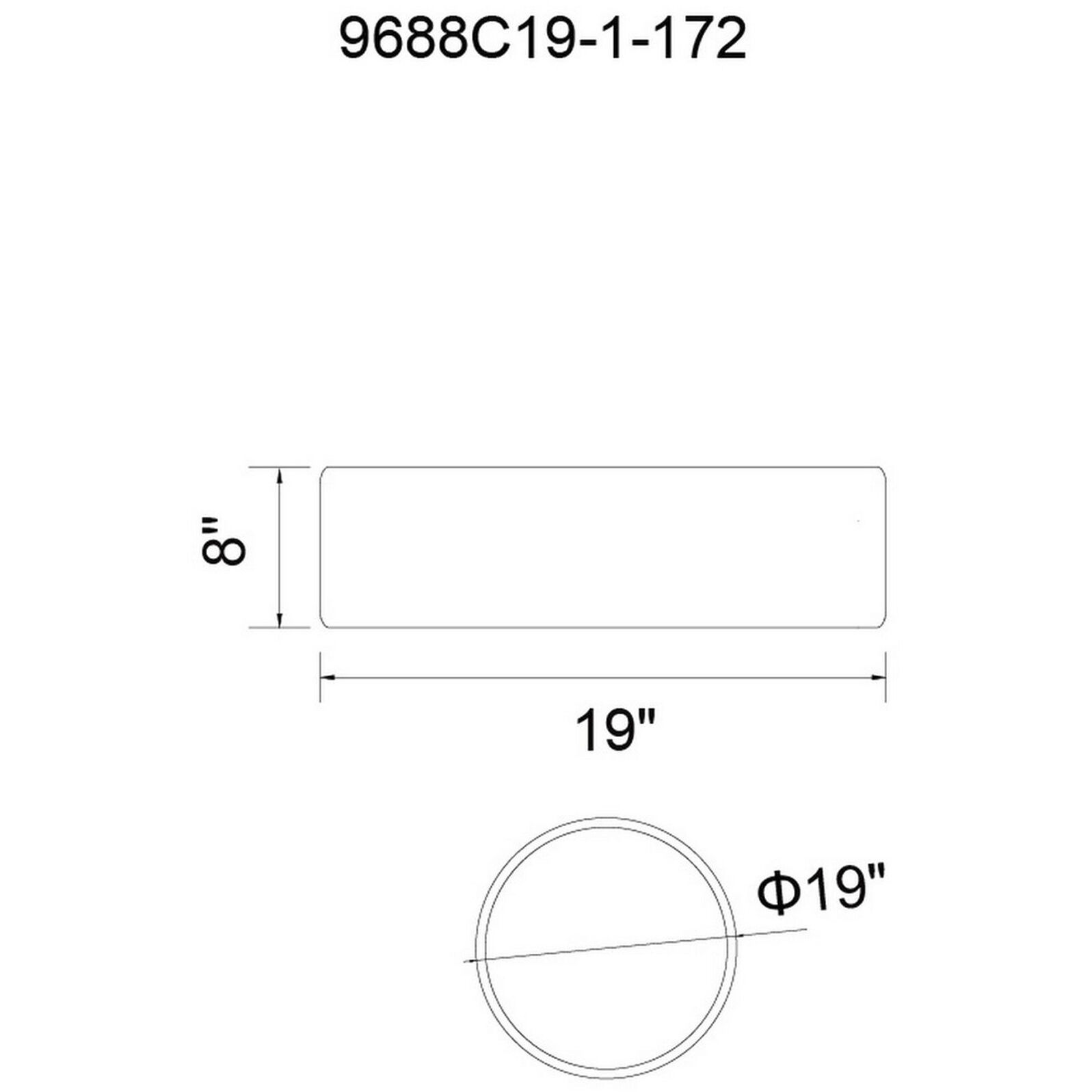 Campton 3 Light 19 inch White Drum Shade Flush Mount Ceiling Light