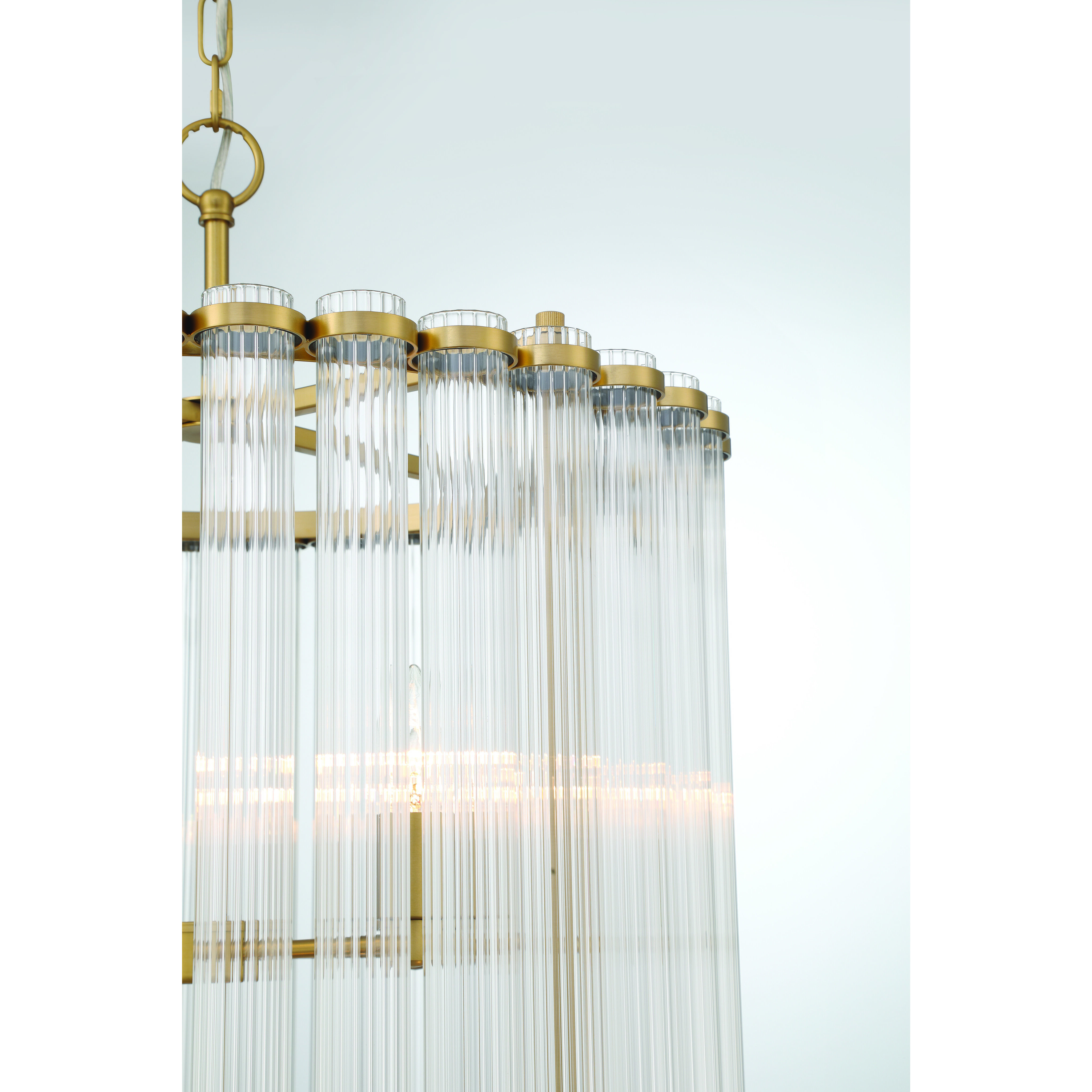 Glasbury 8 Light 22 inch Gold Chandelier Ceiling Light