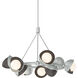 Brooklyn 9 Light 32 inch Vintage Platinum and Oil Rubbed Bronze Ring Pendant Ceiling Light in Vintage Platinum/Oil Rubbed Bronze