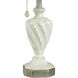 Signature 24 inch 40 watt Distressed Cream Grey With Gold Highlight Table Lamp Portable Light