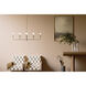 Alvaro 8 Light 11.5 inch Champagne Bronze Chandelier Linear Ceiling Light, Double