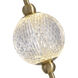 Marni LED 4.38 inch Natural Brass Wall/Vanity Light Wall Light