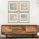 Chateau Beachside Gray and Green and Multi and Pink Framed Art