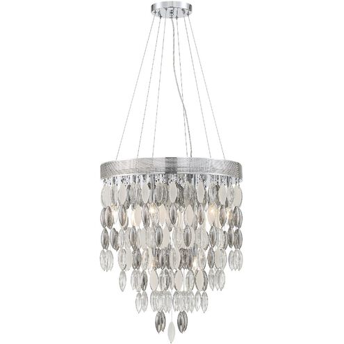 Hudson 9 Light 22 inch Polished Chrome Chandelier Ceiling Light