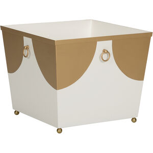 Plais White/Cream and Gold Planter