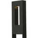 Atlantis LED 25 inch Satin Black Outdoor Post Mount Lantern, Large