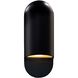 Ambiance Collection - Capsule 1 Light 5 inch Carbon Matte Black Outdoor Wall Sconce in Replaceable Bulb, 4D x 14H, Form+Finish+Function