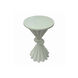 Knot 12 inch White Side Table
