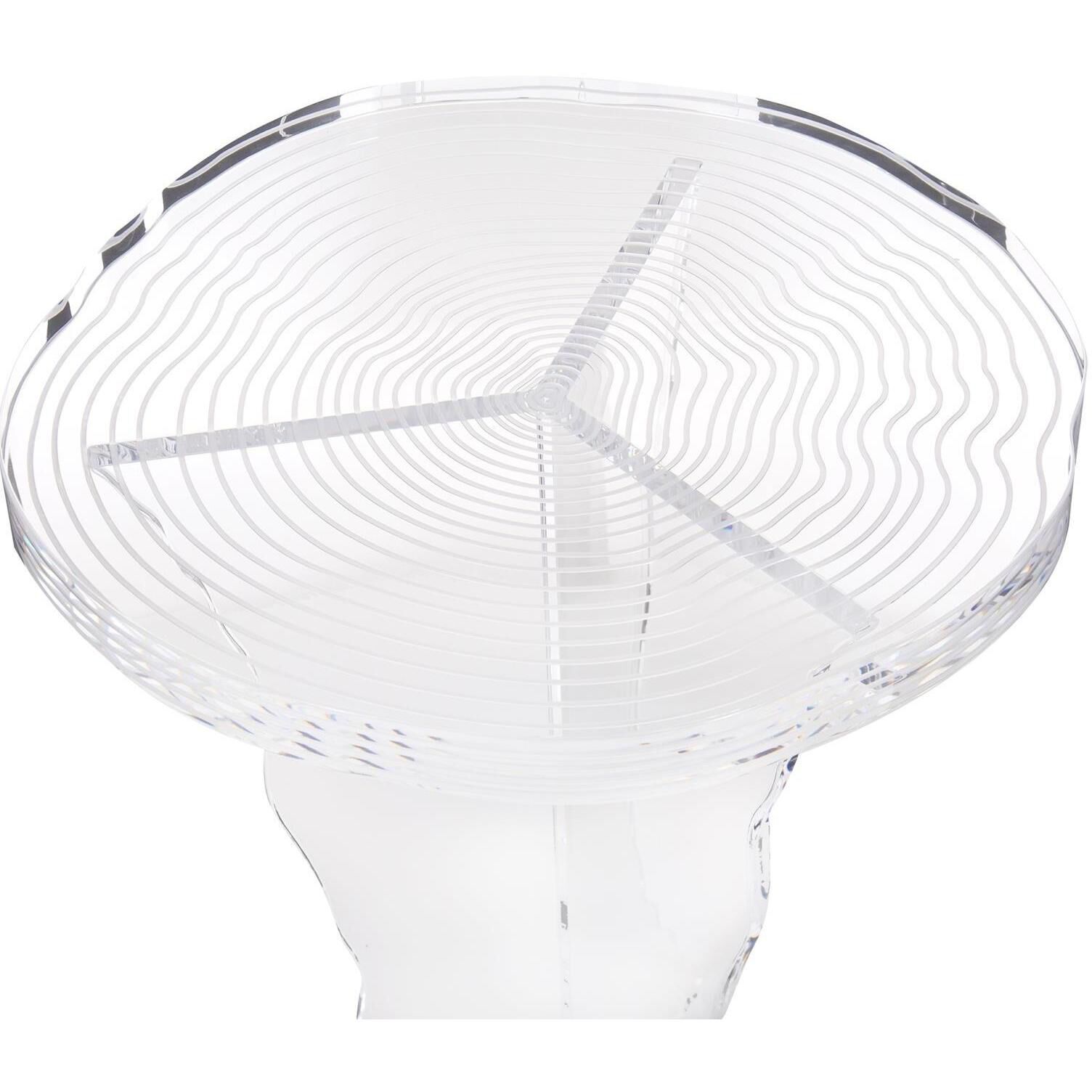 Chambord 24 X 18.25 inch Clear Side Table