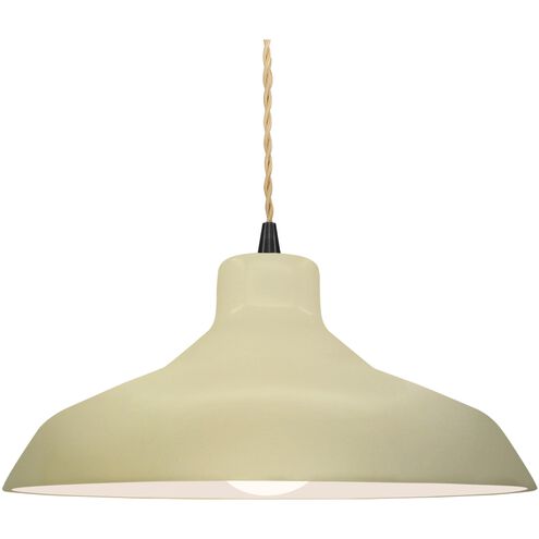 Radiance LED 15.5 inch Vanilla Gloss and Matte Black Pendant Ceiling Light