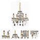 St. Francis 4 Light 17 inch Gold Dining Chandelier Ceiling Light in Royal Cut