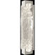 Terra Wall Sconce Wall Light in Silver, Clear Studio Glass
