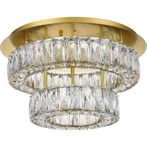 Monroe 18 inch Gold Flush Mount Ceiling Light