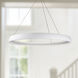 Halo LED 52 inch White Pendant Ceiling Light