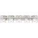 Bennington 5 Light 36.25 inch Brushed Nickel Vanity Wall Light