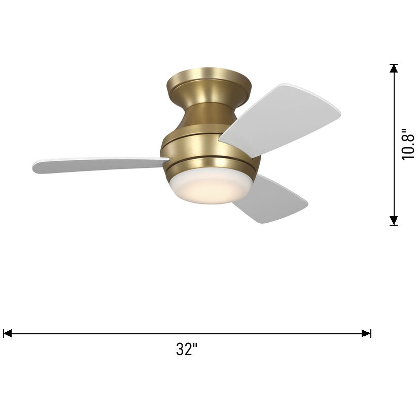 Ikon 32 inch Matte White Ceiling Fan