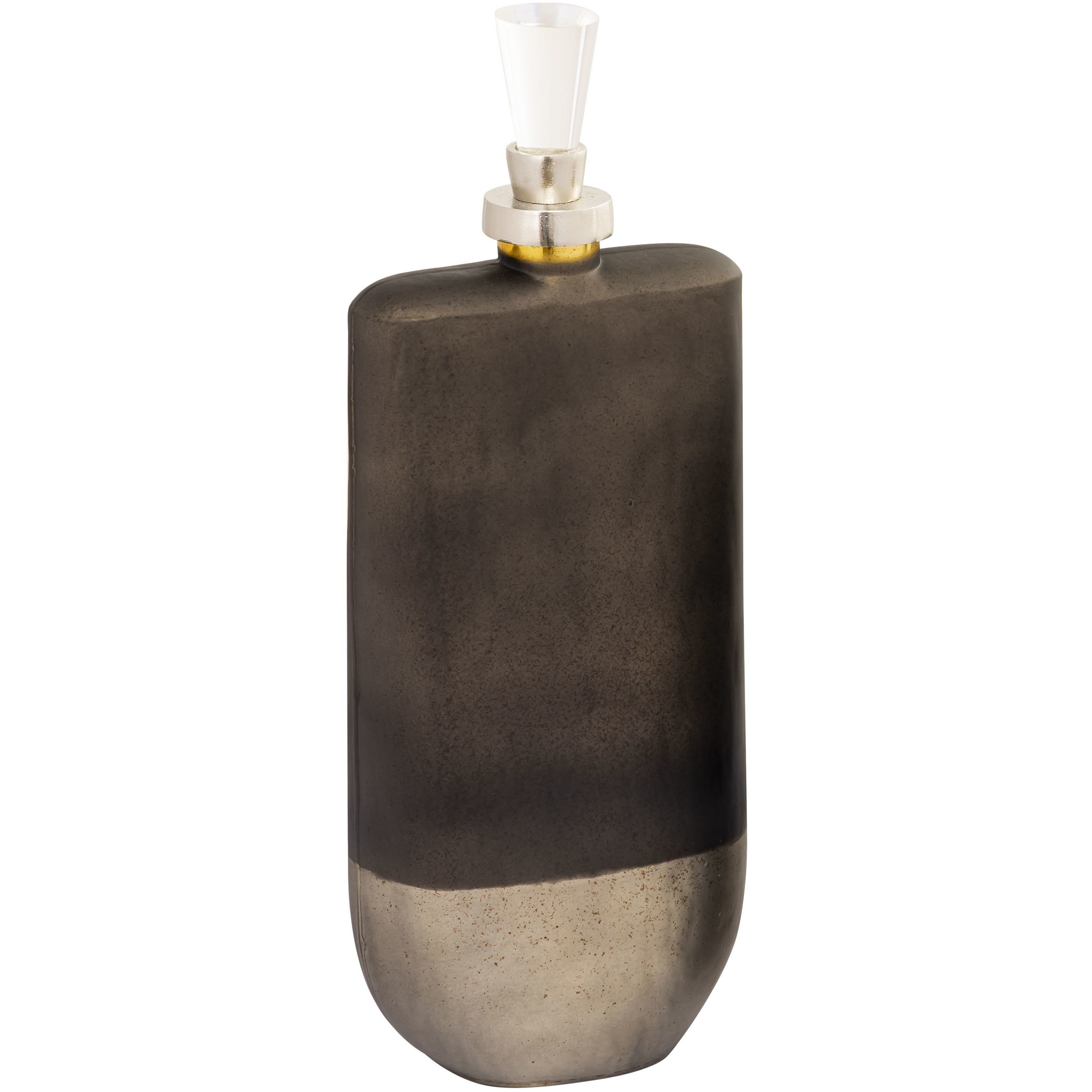 Mara Metallic Brown with Polished Nickel Bottle, Set of 2