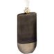Mara Metallic Brown with Polished Nickel Bottle, Set of 2