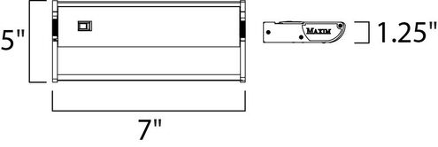 CounterMax MX-X120c 120 Xenon 7 inch White Under Cabinet
