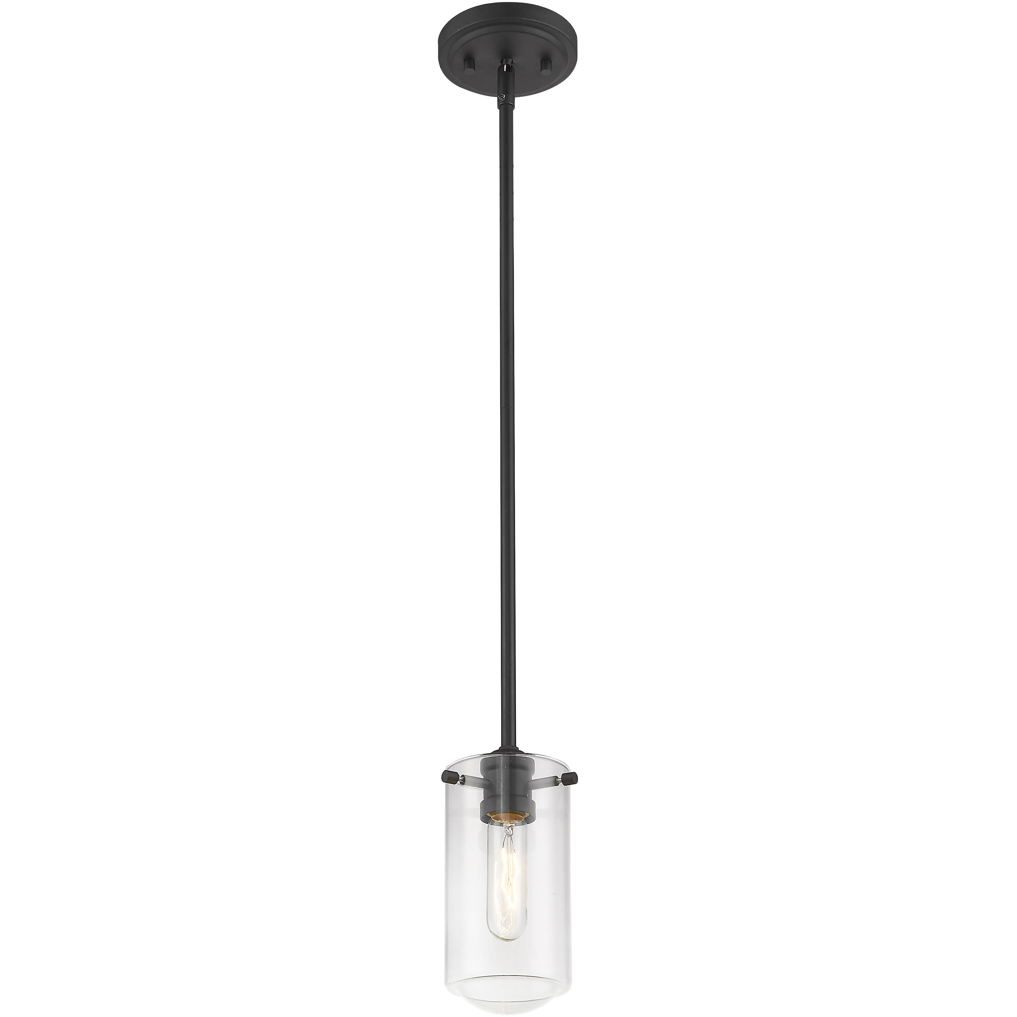 Delaney 1 Light 4 inch Matte Black Pendant Ceiling Light
