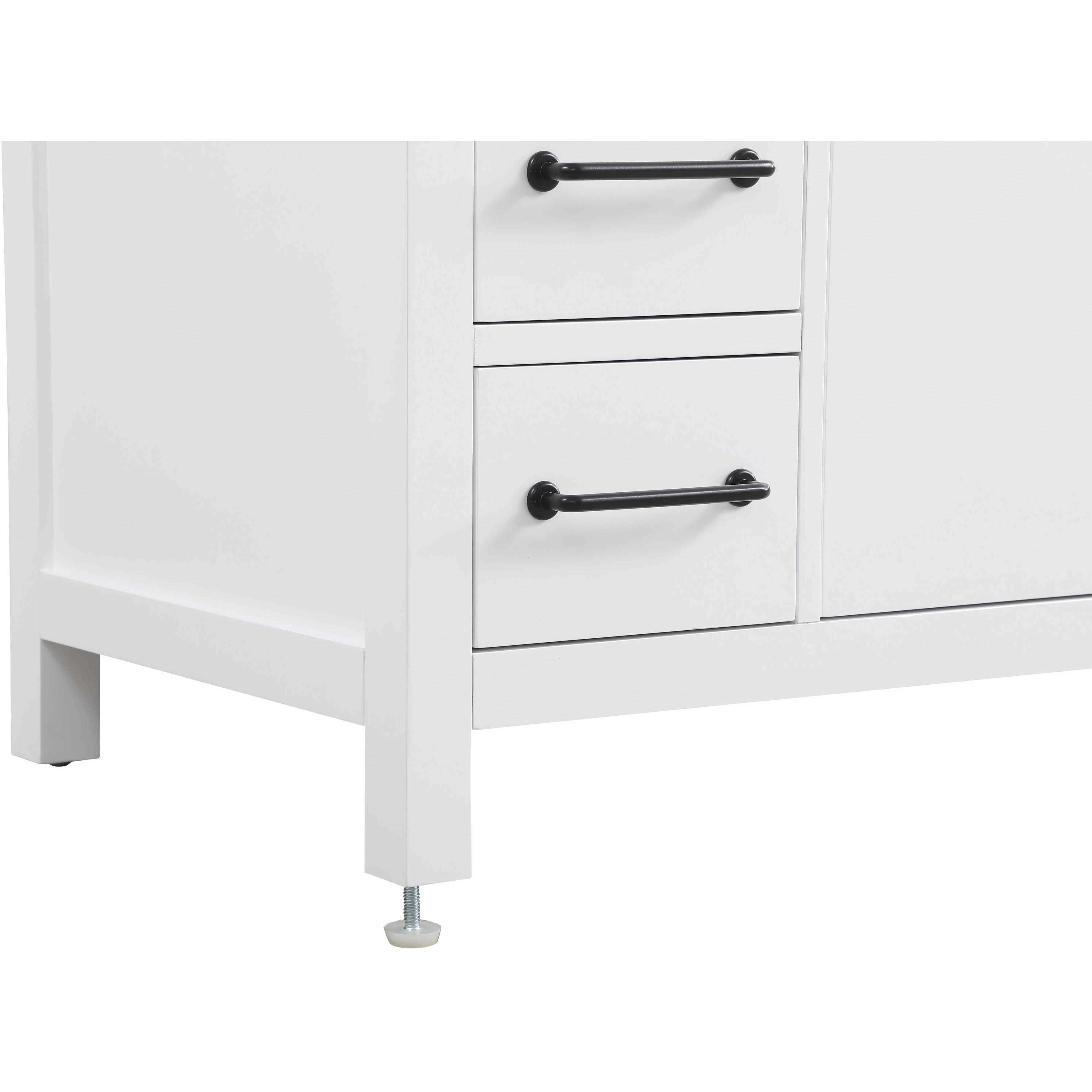 Nathan 42 X 34 inch White Bathroom Vanity Cabinet