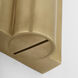 Ian K. Fowler Ellington LED 3 inch Hand-Rubbed Antique Brass Slimline Bath Light Wall Light