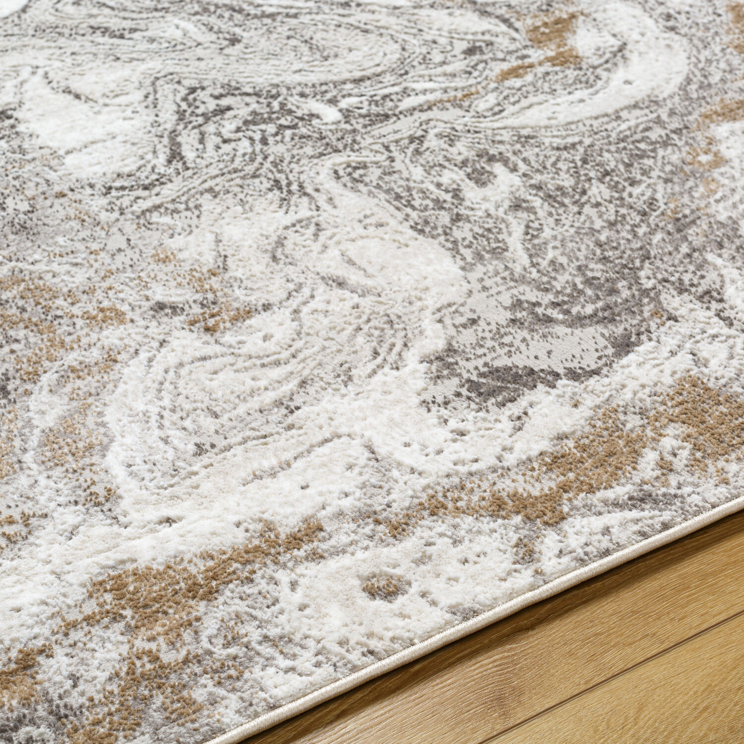 Allegro 120 X 94 inch Light Grey Rug, Rectangle