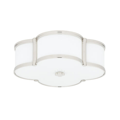 Chandler 3 Light 16.75 inch Polished Nickel Flush Mount Ceiling Light