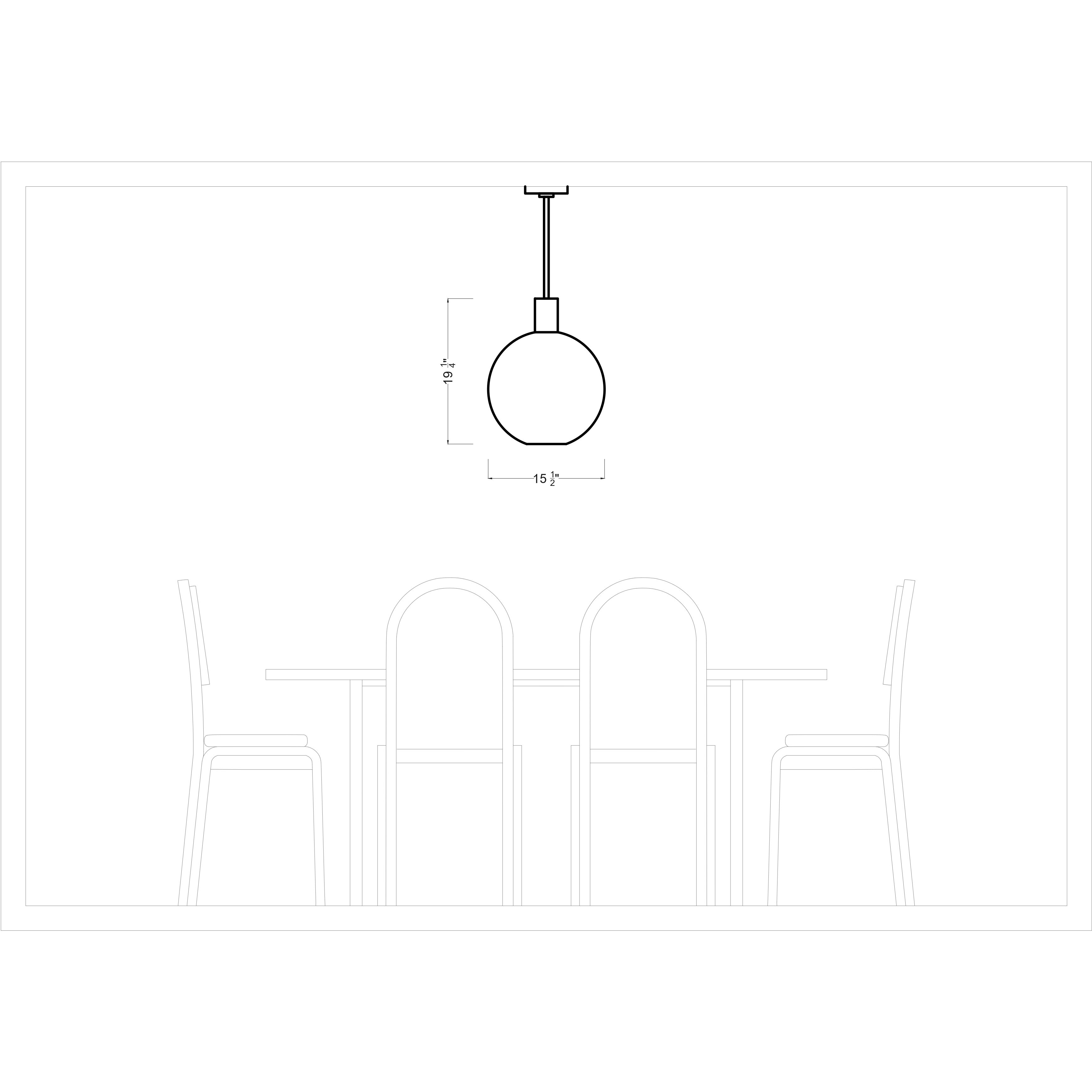Drew & Jonathan Colewood 1 Light 15.5 inch Satin Brass Pendant Ceiling Light, Medium