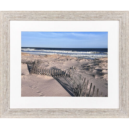 Dunes and Sea Blue and Beige and Brown Framed Art