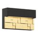 Grid LED 7.5 inch Bronze with Gold ADA Wall Sconce Wall Light