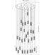 Stari 27 Light 36 inch Matte Black Chandelier Ceiling Light