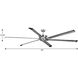 Huff 96 inch Brushed Nickel Ceiling Fan