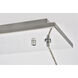 Valetta LED 48 inch Chrome Chandelier Ceiling Light