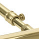 Advent 1 watt 9 inch Polished Brass Picture Light Wall Light, Battery Operated